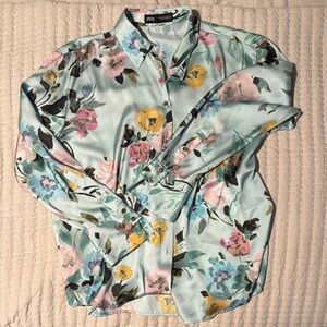 Zara Multicolor Floral Blouse